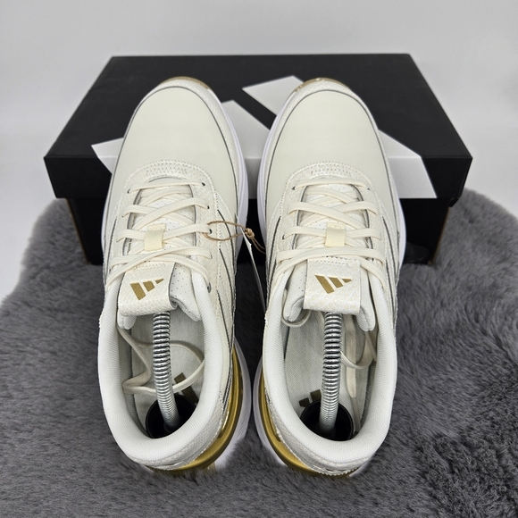 New adidas S2G 24 Leather Spikeless Golf Off White Gold Women's Shoes Size 6.5 - Picture 5 of 8
